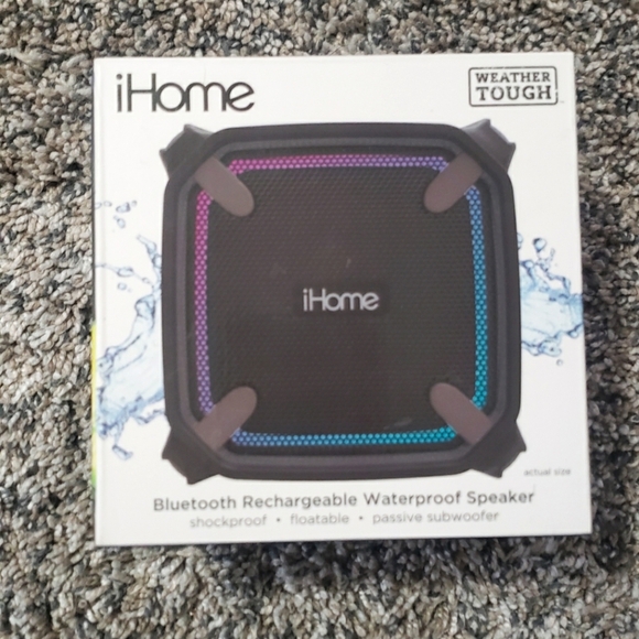 New In Box, iHome, Rugged, Portable, Wireless, Bluetooth Speaker (lbt500ccbb) - Picture 1 of 4